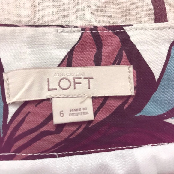 HP🎉 NWOT LOFT Gorgeous Floral Pencil Skirt Size 6 - Picture 5 of 13